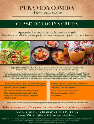 Cursos de cocina cruda octubre 2013