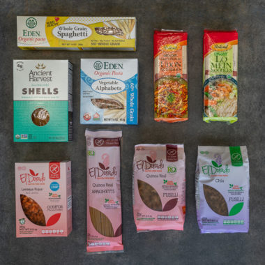 Pastas alternativas sin trigo